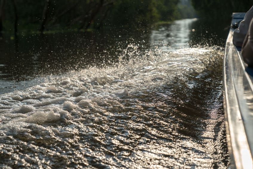 rescue boat in kerr county flooding