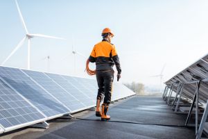 private contractors install solar panels to boost DOD's energy security framework