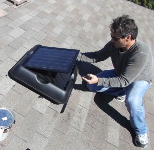 Can I install my solar attic fan myself?