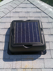 Solar Royal recommends all solar attic fans be installed by a bonded and insured roofer, builder, or other specialized installer.