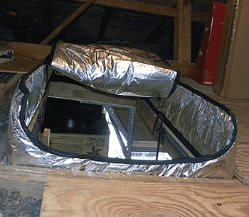 hatchway cover, attic staircase cover, regulation insulation