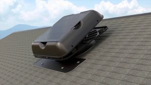 solar attic ventilation fan made with ABS plastics
