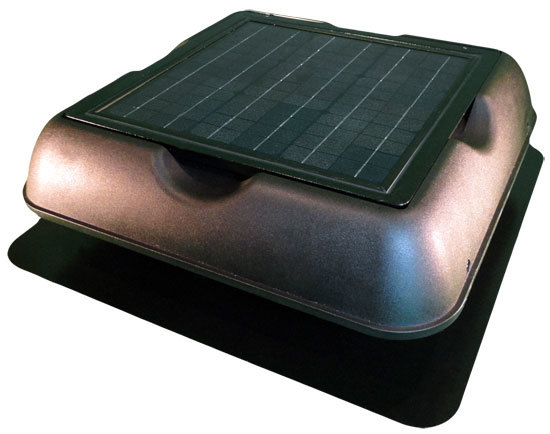 Solar attic fans are a great example of active ventilation.