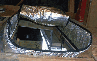 attic tent, attic staircase insulation insulate