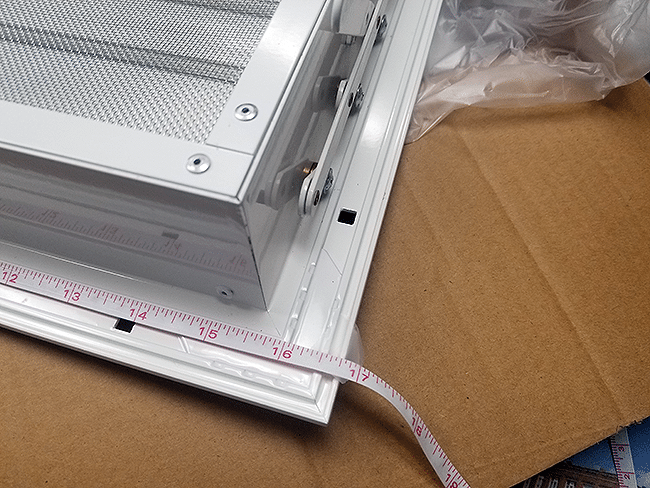 WindeeVent inside measurements length