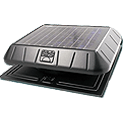 solar attic fan, sunrise solar att fan, solar ventilation, attic fan ventilation